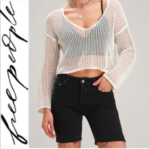 🆕 Free People Washed Black Denim Shorts - Picture 5 of 7